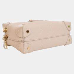 مملوكة مسبقًا Louis Vuitton White Monogram Empreinte Petite Malle Souple