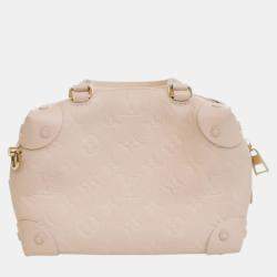 مملوكة مسبقًا Louis Vuitton White Monogram Empreinte Petite Malle Souple