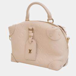 مملوكة مسبقًا Louis Vuitton White Monogram Empreinte Petite Malle Souple