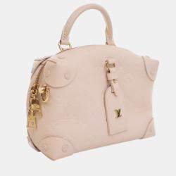 مملوكة مسبقًا Louis Vuitton White Monogram Empreinte Petite Malle Souple