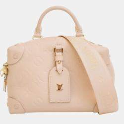 مملوكة مسبقًا Louis Vuitton White Monogram Empreinte Petite Malle Souple