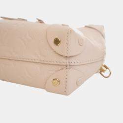 مملوكة مسبقًا Louis Vuitton White Monogram Empreinte Petite Malle Souple