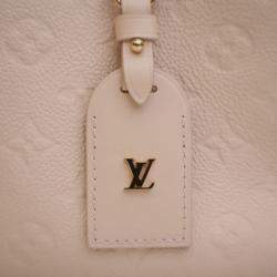 مملوكة مسبقًا Louis Vuitton White Monogram Empreinte Petite Malle Souple
