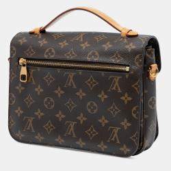 Pre Owned Louis Vuitton Brown Monogram Pochette Metis