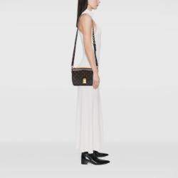 Pre Owned Louis Vuitton Brown Monogram Pochette Metis