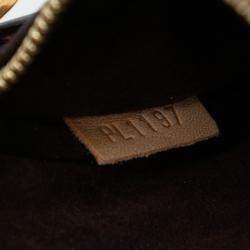Pre Owned Louis Vuitton Brown Monogram Pochette Metis