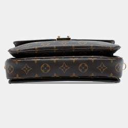 Pre Owned Louis Vuitton Brown Monogram Pochette Metis