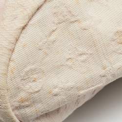 Pre Owned Louis Vuitton Sunshine Pink Washed Denim Monogram Limited Edition Bag