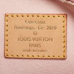 Pre Owned Louis Vuitton Sunshine Pink Washed Denim Monogram Limited Edition Bag
