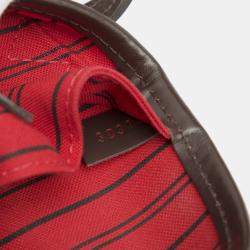 Pre Owned حقيبة لويس فيتون نيفرفول دامييه إيبن بني متوسطة MM