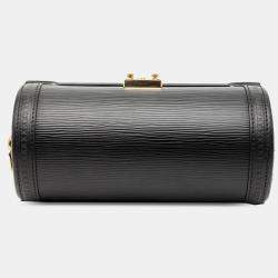 Pre Owned حقيبة لوي فيتون صندوق بابيلون جلد إيبي أسود