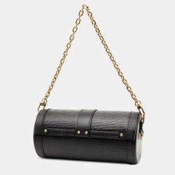 Pre Owned حقيبة لوي فيتون صندوق بابيلون جلد إيبي أسود