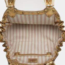 مملوكة مسبقًا Louis Vuitton Gold White Canvas Theda Treanonne GM