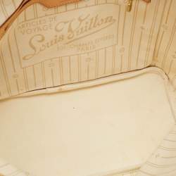 Pre Owned Louis Vuitton Neverfull MM Damier Azur Canvas Bag