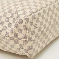 Pre Owned Louis Vuitton Neverfull MM Damier Azur Canvas Bag