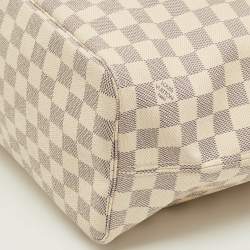 Pre Owned Louis Vuitton Neverfull MM Damier Azur Canvas Bag