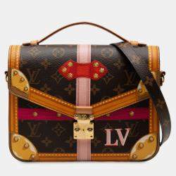 مملوكة مسبقًا Louis Vuitton Brown Monogram Summer Trunk Pochette Metis