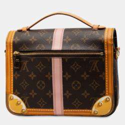مملوكة مسبقًا Louis Vuitton Brown Monogram Summer Trunk Pochette Metis
