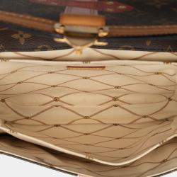 مملوكة مسبقًا Louis Vuitton Brown Monogram Summer Trunk Pochette Metis