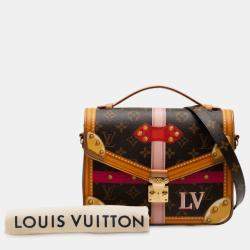 مملوكة مسبقًا Louis Vuitton Brown Monogram Summer Trunk Pochette Metis