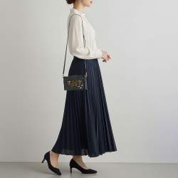 Pre Owned Louis Vuitton Petite Malle Black Epi Leather Clutch Bag