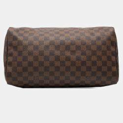 Pre Owned Louis Vuitton Brown Damier Ebene Speedy 35