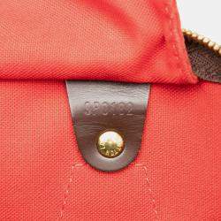 Pre Owned Louis Vuitton Brown Damier Ebene Speedy 35