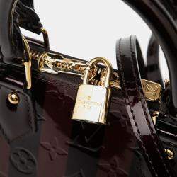Pre Owned Louis Vuitton Purple Monogram Rayures Vernis Alma BB