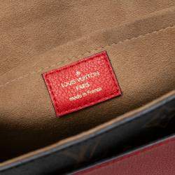 Pre Owned Louis Vuitton Brown Red Monogram Marignan