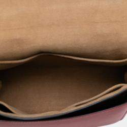 Pre Owned Louis Vuitton Brown Red Monogram Marignan