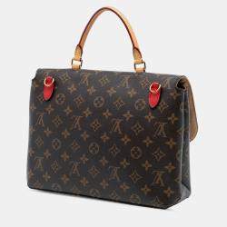 مملوكة مسبقًا حقيبة لويس فيتون بني/أحمر مونوجرام ماريغنان