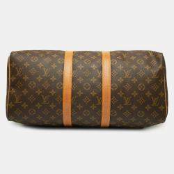 مملوكة مسبقًا Louis Vuitton Brown Monogram Keepall 45