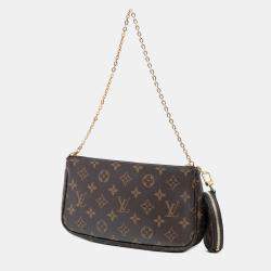 مملوكة مسبقًا Louis Vuitton Brown Monogram Multi Pochette Accessoires
