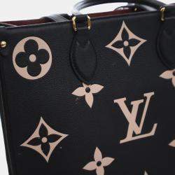 Pre Owned حقيبة لوى فيتون اون ذ غو مونوجرام امبريونت جاينت متوسطة