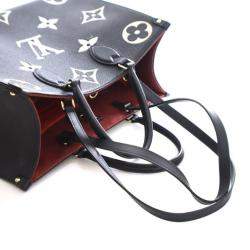 Pre Owned حقيبة لوى فيتون اون ذ غو مونوجرام امبريونت جاينت متوسطة