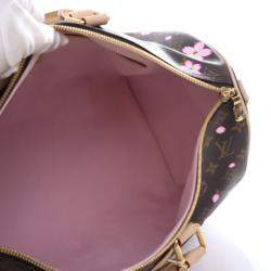 Pre Owned Louis Vuitton x Takashi Murakami Brown/Pink Monogram Keepall Bandouliere 45