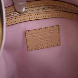 Pre Owned Louis Vuitton x Takashi Murakami Brown/Pink Monogram Keepall Bandouliere 45