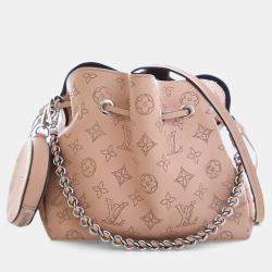 Pre Owned Louis Vuitton Pink Monogram Mahina Bella