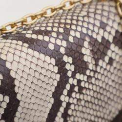 مملوكة مسبقًا حقيبة لوي فيتون ساينت بلاسيد بجلد الثعبان بني مونوغرام