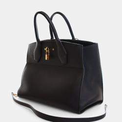 Pre Owned حقيبة لوي فيتون سيتي ستيمر إسود توريلون متوسط الحجم