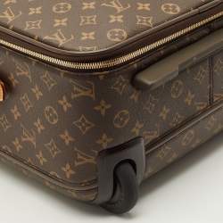 Pre Owned Louis Vuitton Pegase Legere 55 Monogram Canvas Rolling Luggage