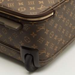 Pre Owned Louis Vuitton Pegase Legere 55 Monogram Canvas Rolling Luggage