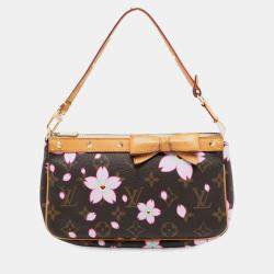 مملوكة مسبقًا Louis Vuitton Brown Takashi Murakami Monogram Cherry Blossom Pochette Accessoires