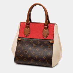 مملوكة مسبقًا حقيبة لوي فيتون فولد توت بني مونوجرام PM