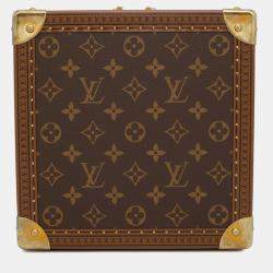 Pre Owned Louis Vuitton Brown Monogram Jewelry Box