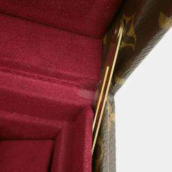 Pre Owned Louis Vuitton Brown Monogram Jewelry Box