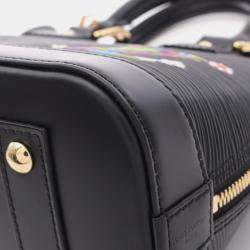 Pre Owned حقيبة لويس فيتون ألما بيبي جلد إيبي في نوار بلاك