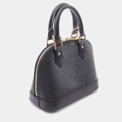 Pre Owned حقيبة لويس فيتون ألما بيبي جلد إيبي في نوار بلاك