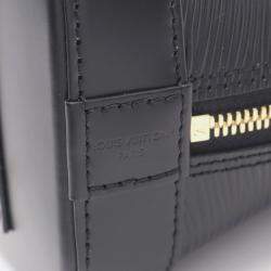 Pre Owned حقيبة لويس فيتون ألما بيبي جلد إيبي في نوار بلاك