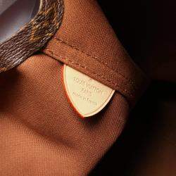 Pre Owned Louis Vuitton Atlantis Gm Handbag Coated Canvas Leather Monogram Brown